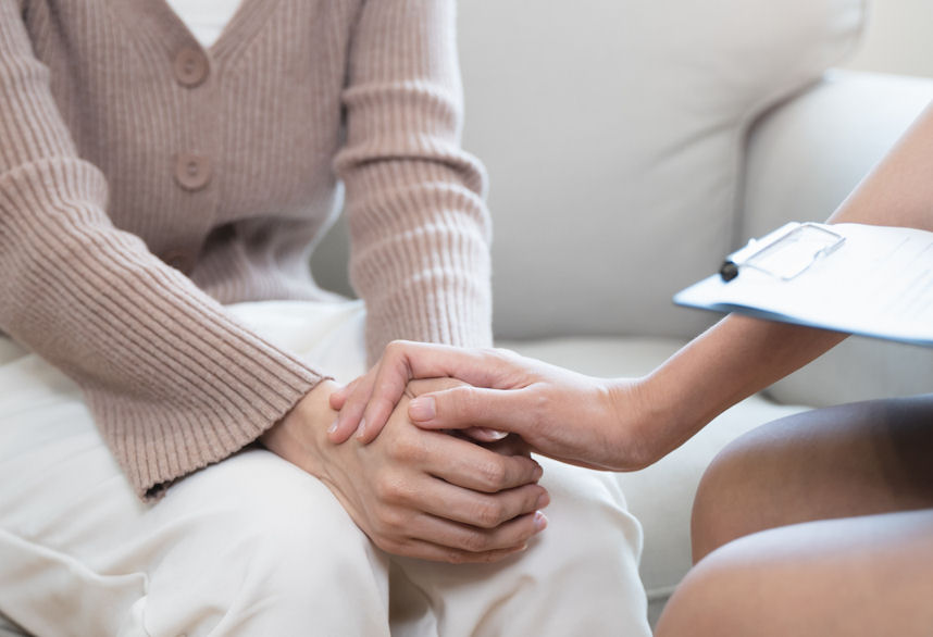 Group of people in a support group for personality disorders and addiction.